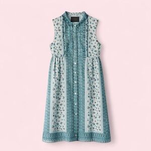 Anna Sui for Anthropologie | Elfine Shift Dress | 100% Silk | Size 4